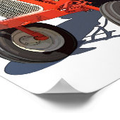 Allis Chalmers D-10 Traktor Poster (Ecke)