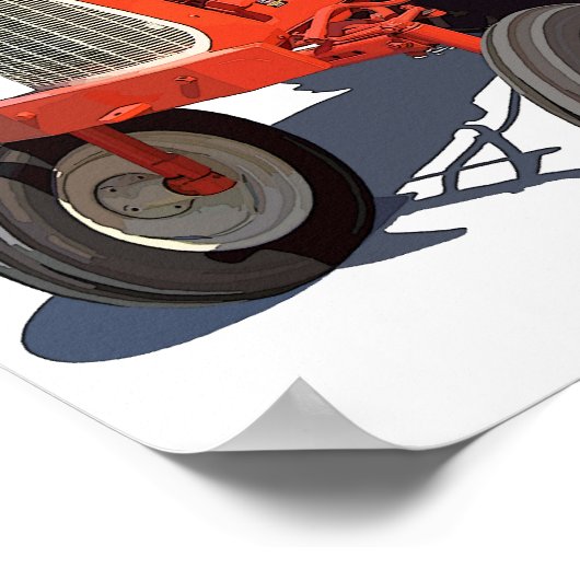 Allis Chalmers D-10 Traktor Poster (Ecke)