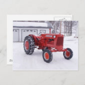 Allis Chalmers D-17 Postkarte (Vorne/Hinten)