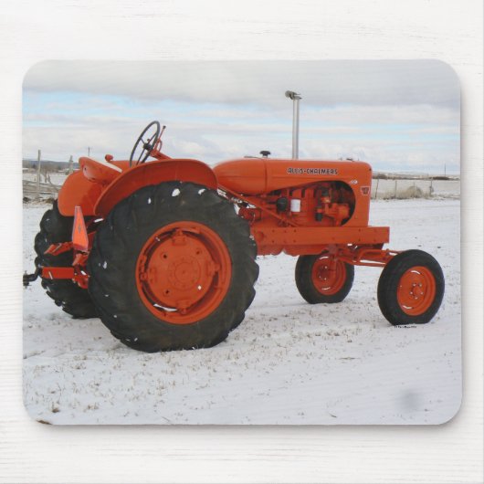 Allis Chalmers Traktor-Schnee-Szene Mouspad Mousepad (Vorne)