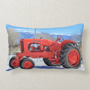 Allis Chalmers Traktor Winter Szene Rückenkissen Lendenkissen