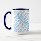 Allison Blue Style 15 oz Ringer Tasse (Links)
