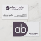 Allison-Butler-Fotografie Visitenkarte (Vorne/Hinten)