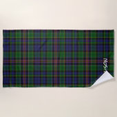 Allison Clan Tartan Kariert Beach Handtuch (Vorderseite)