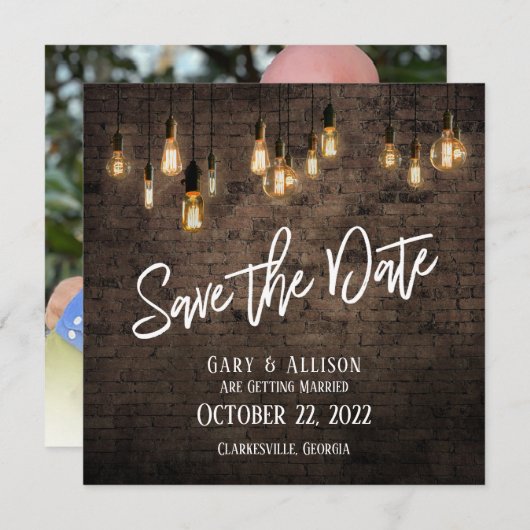 Allison & Gary V1 Save The Date (Vorne/Hinten)