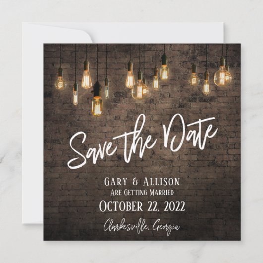 Allison & Gary V4 Save The Date (Vorderseite)