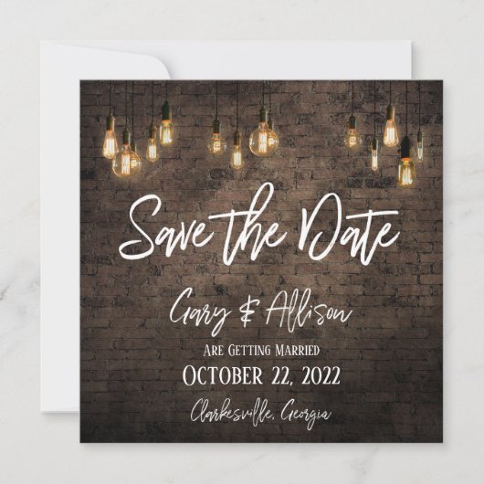 Allison & Gary V5 Save The Date (Vorderseite)