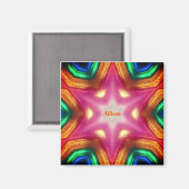 ALLISON ~ Gleaming Abstrakt ~ Personalisiert ~ Magnet (Vorderseite/Rückseite)