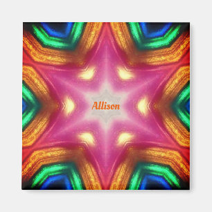 ALLISON ~ Gleaming Abstrakt ~ Personalisiert ~ Magnet