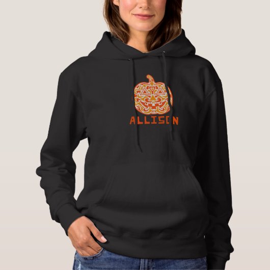 Allison Halloween Zucker-Schädel Hoodie (Vorderseite)