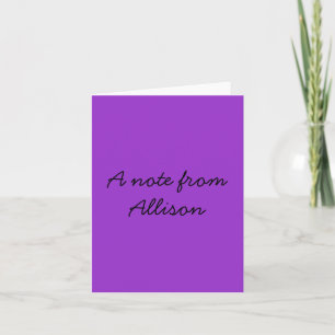 Allison Note Cards Karte