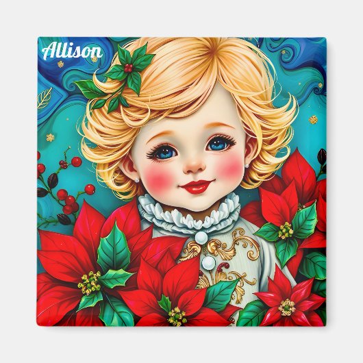 ALLISON ~ Personalisiertes Weihnachtsdesign ~ Magnet (Vorne)