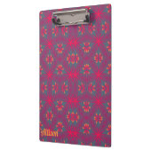 ALLISON ~ rosa, Lila, gelb und grau Klemmbrett (Links)