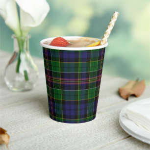 Allison Tartan Kariert Paper Cups Pappbecher
