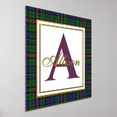 Allison Tartan Karierte Monogram Foil Prints Foliendrucke (Ablage )