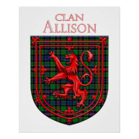 Allison Tartan Scottish Kariert Lion Rampant
