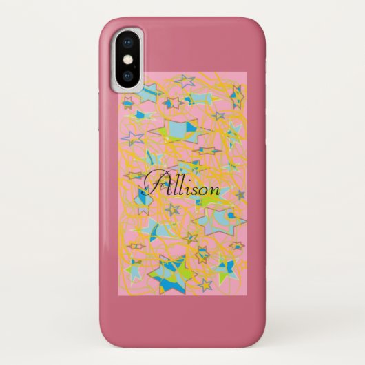Allison vom verwaisten schwarzen, retro Stern Case-Mate iPhone Hülle (Rückseite)