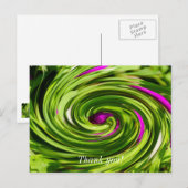 Allium Abstract Postkarte (Vorne/Hinten)