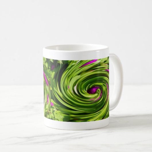 Allium Abstrakt Coffee Tasse (VorderseiteRechts)