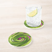 Allium Abstrakt Getränkeuntersetzer (Seite)