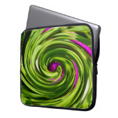 Allium Abstrakt Laptopschutzhülle (Vorderseite Links)