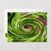 Allium Abstrakt Postkarte (Vorne/Hinten)