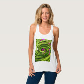 Allium Abstrakt Tank Top (Vorderseite Vollansicht)