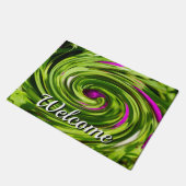 Allium Abstrakt Welcome Doormat Fußmatte (Schrägansicht)