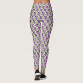 Allium Blume Muster Legierung Leggings (Rückseite)