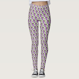 Allium Blume Muster Legierung Leggings