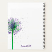 Allium-Blume Personalisierte Inspirationswörter Planer (Rückseite)