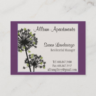 Allium Business Card Visitenkarte