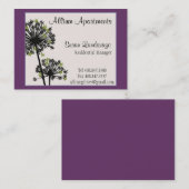 Allium Business Card Visitenkarte (Vorne/Hinten)