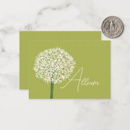  Allium Flower Botanical Art | Elegant Flora Mitteilungskarte