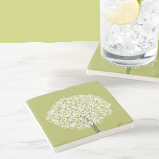  Allium Flower Botanical Art | Elegant Flora Steinuntersetzer