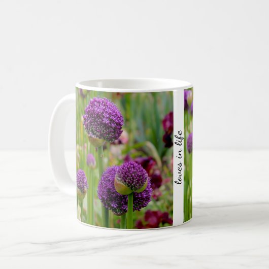 Allium Garden Blume Tasse (Vorderseite Links)