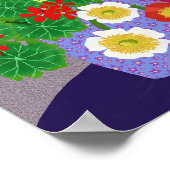 Allium, Geranium, Poppy, Primrose und Daisy Poster (Ecke)