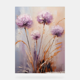 Allium - Impasto Floral Acrylschild