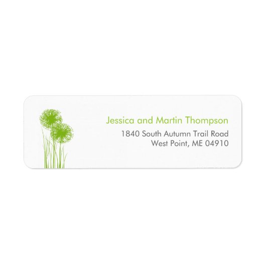 Allium in Gras Personalisierte Rücksendeadressen-A (Vorne)