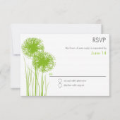 Allium in Grass-Antwort-UAWG RSVP Karte (Vorderseite)