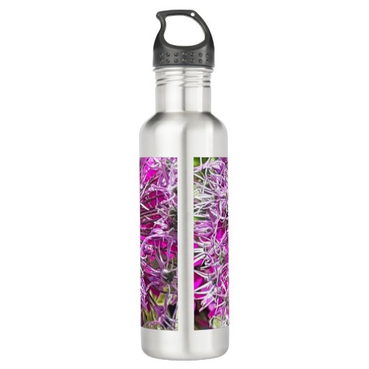 Allium & Summer Blume Edelstahlflasche (Rückseite)