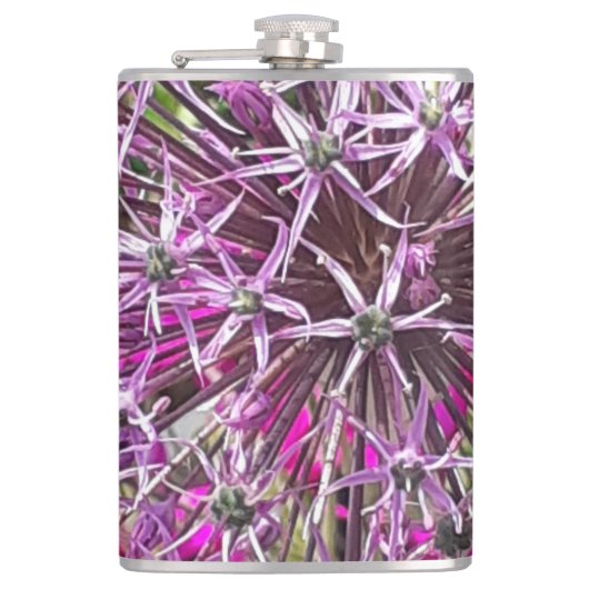 Allium & Summer Blume Flachmann (Vorderseite)