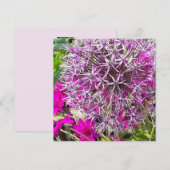 Allium & Summer Blume Flat Card (Vorne/Hinten)