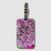 Allium & Summer Blume Gepäckanhänger (Vorderseite Vertikal)