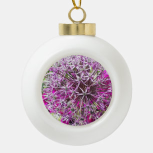 Allium & Summer Blume Keramik Kugel-Ornament