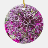 Allium & Summer Blume Keramik Ornament (Vorne)