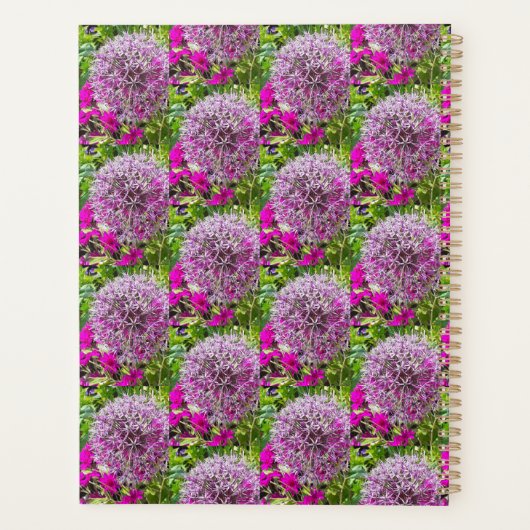 Allium & Summer Blume Personalisiert Planer (Rückseite)