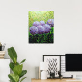 Alliums at Laycock - Bee Lilli Semi Gloss 18x24 Poster (Heimbüro)