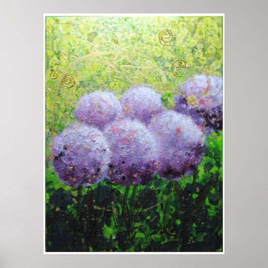 Alliums at Laycock - Bee Lilli Semi Gloss 18x24 Poster (Vorne)
