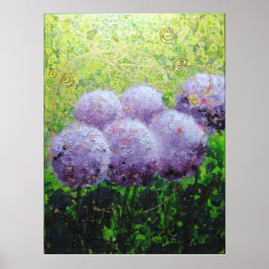 Alliums bei Laycock 18inx24in Value Poster Matte (Vorne)